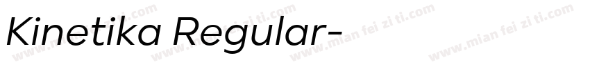 Kinetika Regular字体转换